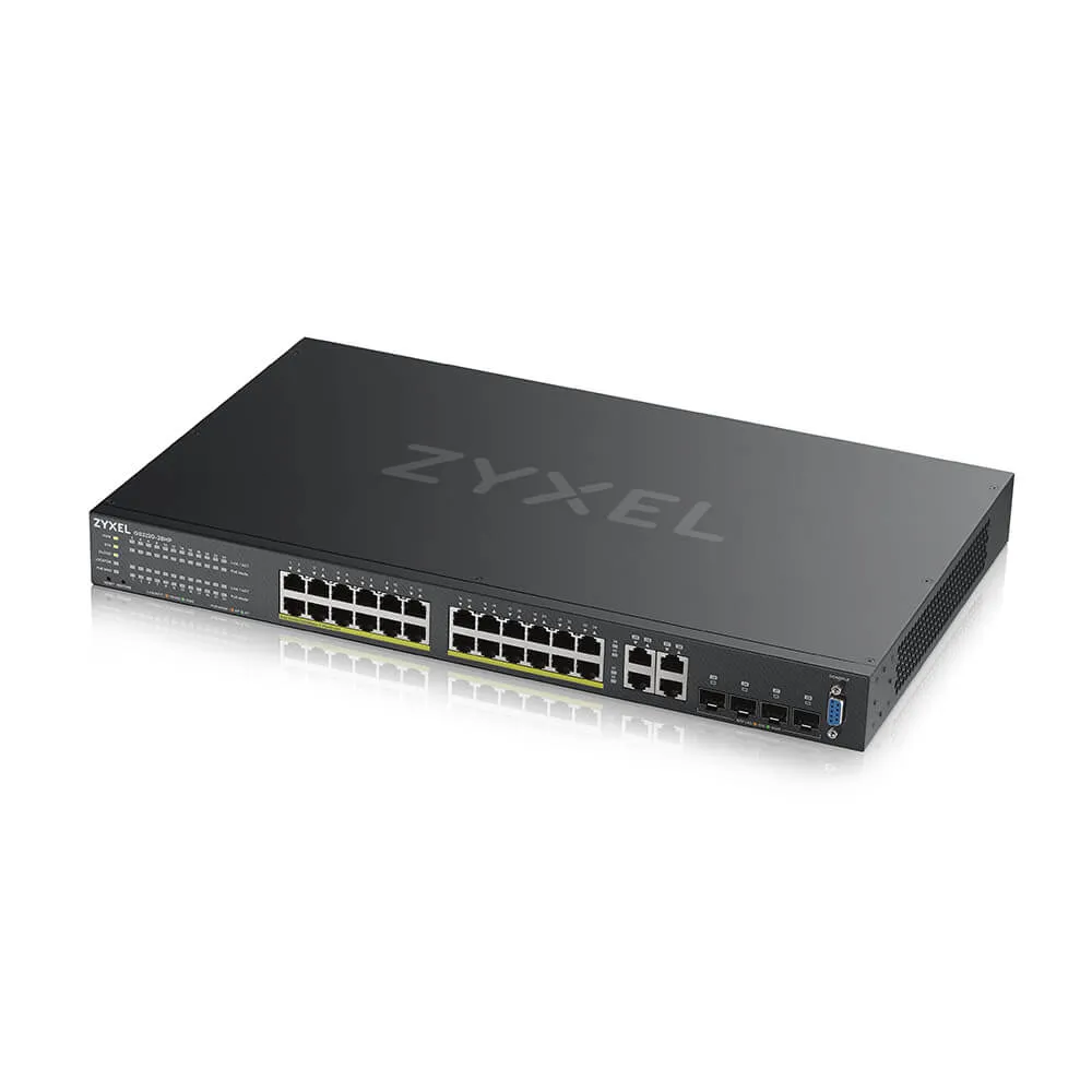 Zyxel GS2220-28HP-EU0101F Netzwerk-Switch Managed L2 Gigabit Ethernet (10/100/1000) Power over Ethernet (PoE) Schwarz – Bild 4