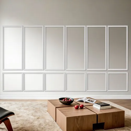 VEVOR Wandform-Set, 6er-Set 61x61cm u. 61x137cm Stuckleisten aus Lackierbarem Polystyrol, Wasserfeste Wandleiste, Zierleiste für Wände, Friesleisten für Wohnzimmer, Schlafzimmer, Zuhause, Weiß VEVOR Wandform-Set, 6er-Set 61x61cm u. 61x137cm Stuckleisten aus Lackierbarem Polystyrol, Wasserfeste Wandleiste, Zierleiste für Wände, Friesleisten für Wohnzimmer, Schlafzimmer, Zuhause, Weiß