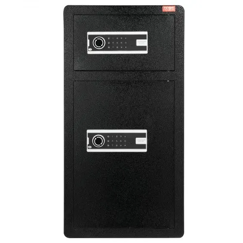 VEVOR Safe Tresor mit feuerfester Geldtasche, Doppeltüren-Safe 5,5 Kubikfuß, 2 höhenverstellbare Trennwände, digitaler Möbeltresor mit Schlüssel, Code, Safe für Geld Schmuck Wertsachen, Schwarz – Bild 10