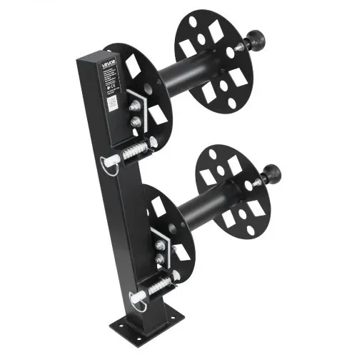 VEVOR Doppel-Schweißkabeltrommel, Schlauchtrommel mit 2 Leertrommel für 38,1m 70mm² / 45,7m 50mm² Schweißkabel, Manuelle Doppelschweißkabelrolle aus Stahl mit Sicherungsstift für Industrie Werkstatt – Bild 10