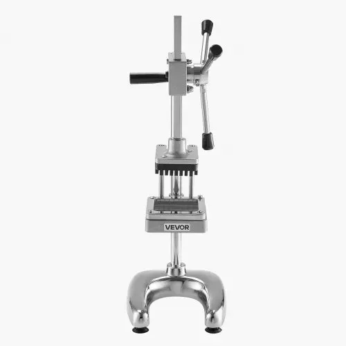 VEVOR kommerzieller Pommes-Frites-Schneider, Gemüseschneider Obstschneider aus Edelstahl mit 3 Ersatzklingen (12,7/9,525/6,35 mm), manueller Kartoffelschneider für Restaurants Café Bistro – Bild 10
