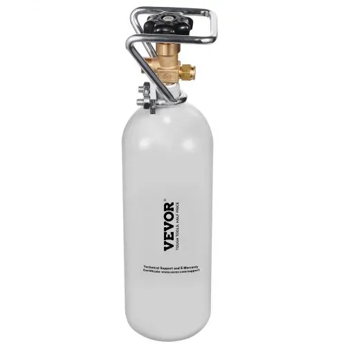 VEVOR CO2-Tank (2 kg) CO2 Flasche aus legiertem Stahl, CO2-Lufttank mit grauer Sprühbeschichtung, DIN477-Ventil, Griff und einstellbarem Druck, TÜV-geprüfter Gaszylinder für Fassbierausschank ohne CO₂ – Bild 8