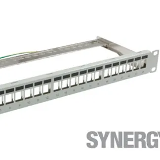 Keystone, Modulträger, 19″Patchpanel für 24xTP-Modul, 1HE(t152mm), Lichtgrau, Synergy 21, Keystone, Modulträger, 19″Patchpanel für 24xTP-Modul, 1HE(t152mm), Lichtgrau, Synergy 21,
