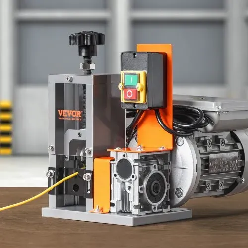 VEVOR Kabelabisoliermaschine Elektrisch φ1,5-25mm Kabelschälmaschine 180W Abisoliermaschine 18m pro Minute Geschwindigkeit Abisolierzange 65-Mn-Federstahl Klinge Ideal zum Abisolieren von Kupferdraht – Bild 7