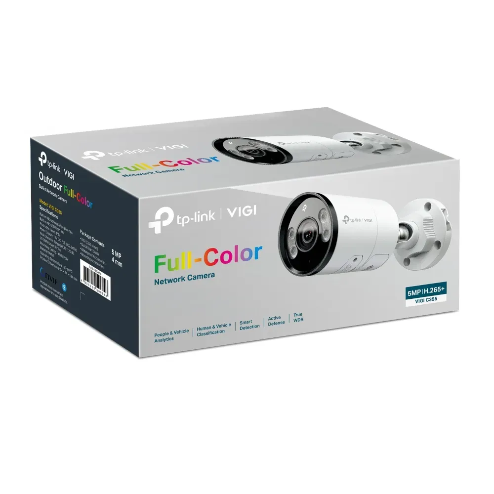 TP-Link - 5MP Outdoor Bullet Network Camera - VIGI C355(6mm) – Bild 4