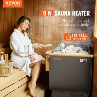 VEVOR Saunaofen, 8 kW, 400 V 3N tragbare Saunaheizung für drinnen & draußen mit 3-Stunden-Timer, digitaler Steuerung für 8–12 m³ großes Zuhause, gewerbliche Nutzung in Hotel-Spa-Duschen, max. 110 °C VEVOR Saunaofen, 8 kW, 400 V 3N tragbare Saunaheizung für drinnen & draußen mit 3-Stunden-Timer, digitaler Steuerung für 8–12 m³ großes Zuhause, gewerbliche Nutzung in Hotel-Spa-Duschen, max. 110 °C
