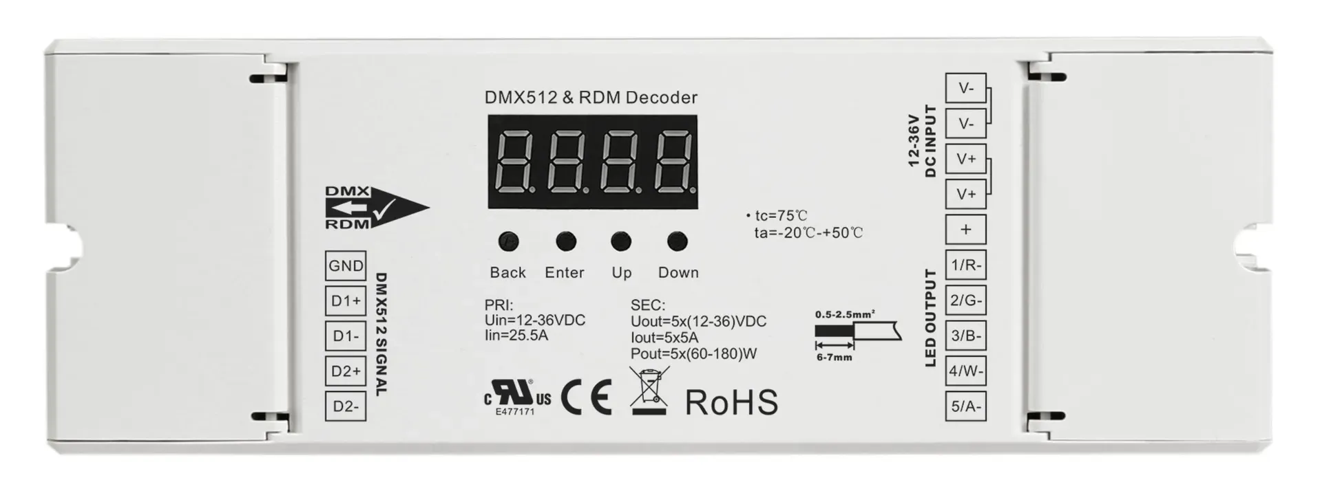 Synergy 21 LED Controller DMX 512 4*5A 16bit Synergy 21 LED Controller DMX 512 4*5A 16bit