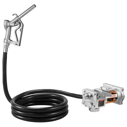 VEVOR Kraftstoffpumpe, 12 V DC, 57 L/min, Dieselpumpen-Set aus Gusseisen, mit manueller Absperrdüse, Förderschlauch, Überhitzungsschutz, 1/3 PS, explosionsgeschützt, für Benzin, Diesel & Kerosin – Bild 8
