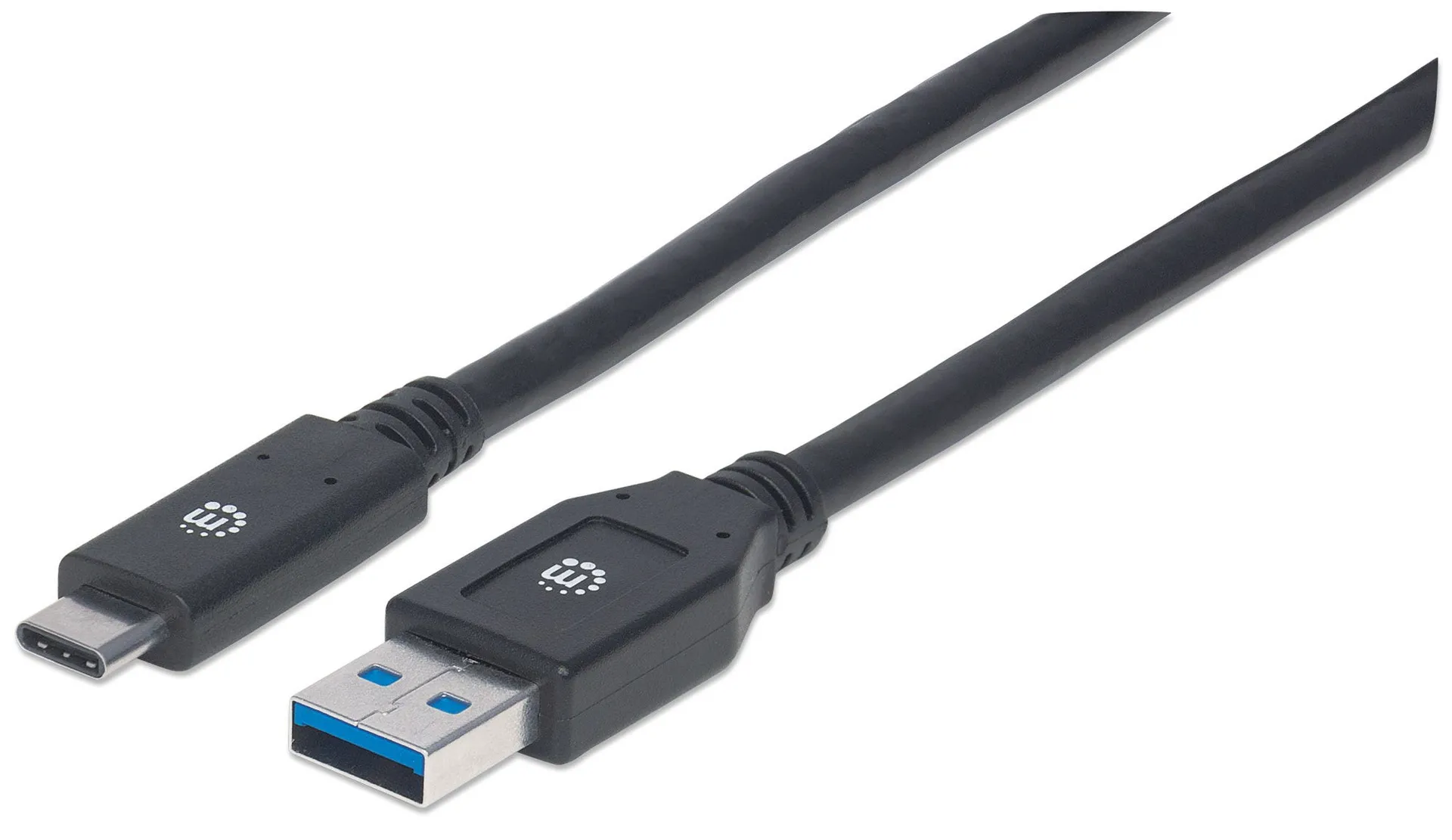Manhattan USB 3.1 Typ C Gen1-Kabel, Typ C-Stecker auf Typ A-Stecker, 5 Gbit/s, 3 m, schwarz Manhattan USB 3.1 Typ C Gen1-Kabel, Typ C-Stecker auf Typ A-Stecker, 5 Gbit/s, 3 m, schwarz