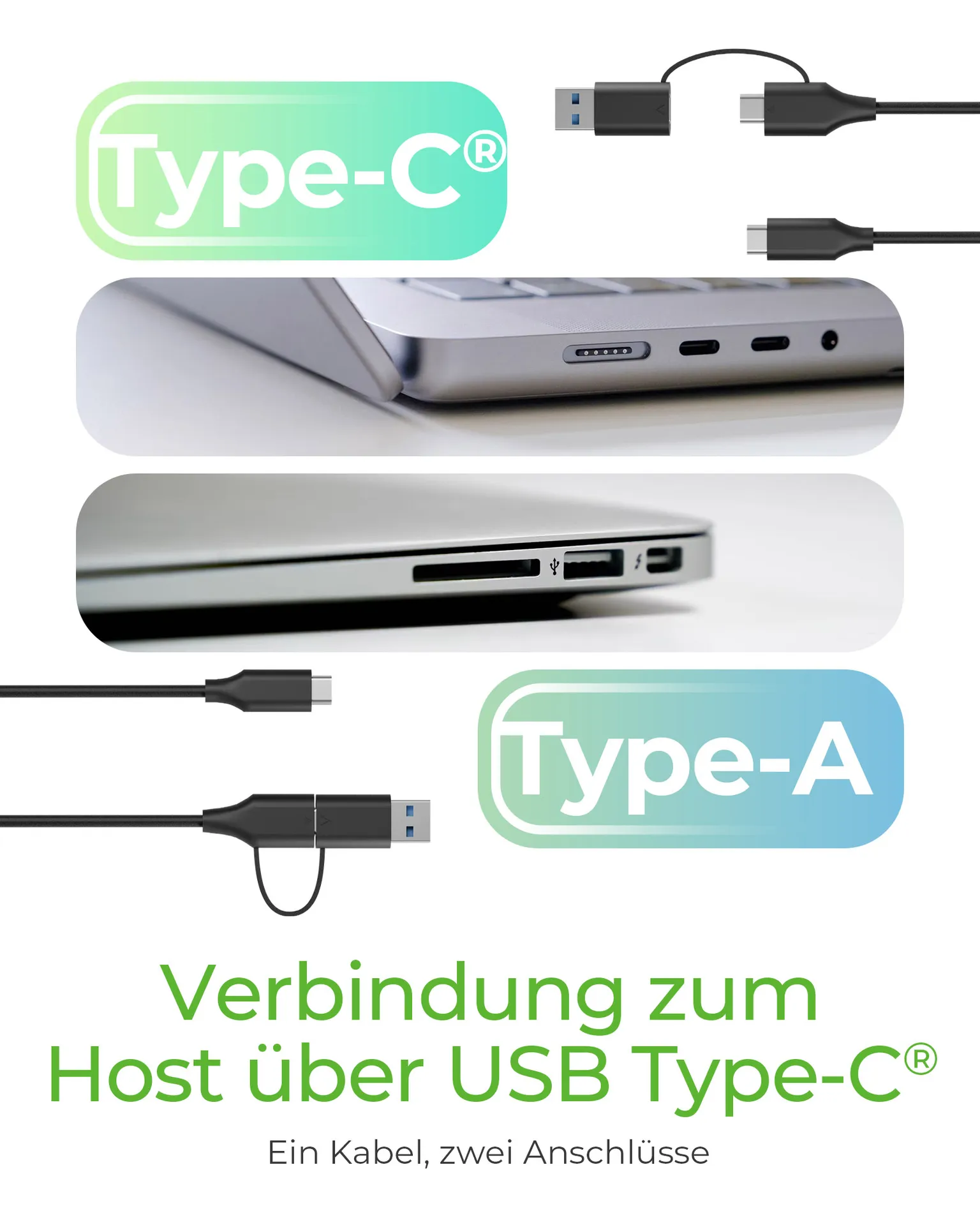 ICY BOX IB-201T-CU31, ext. 2.5" SATA Gehäuse, USB 3.2 Gen 2 bis zu 10 Gbit/s, Werkzeuglos, Kunststoff, schwarz – Bild 6