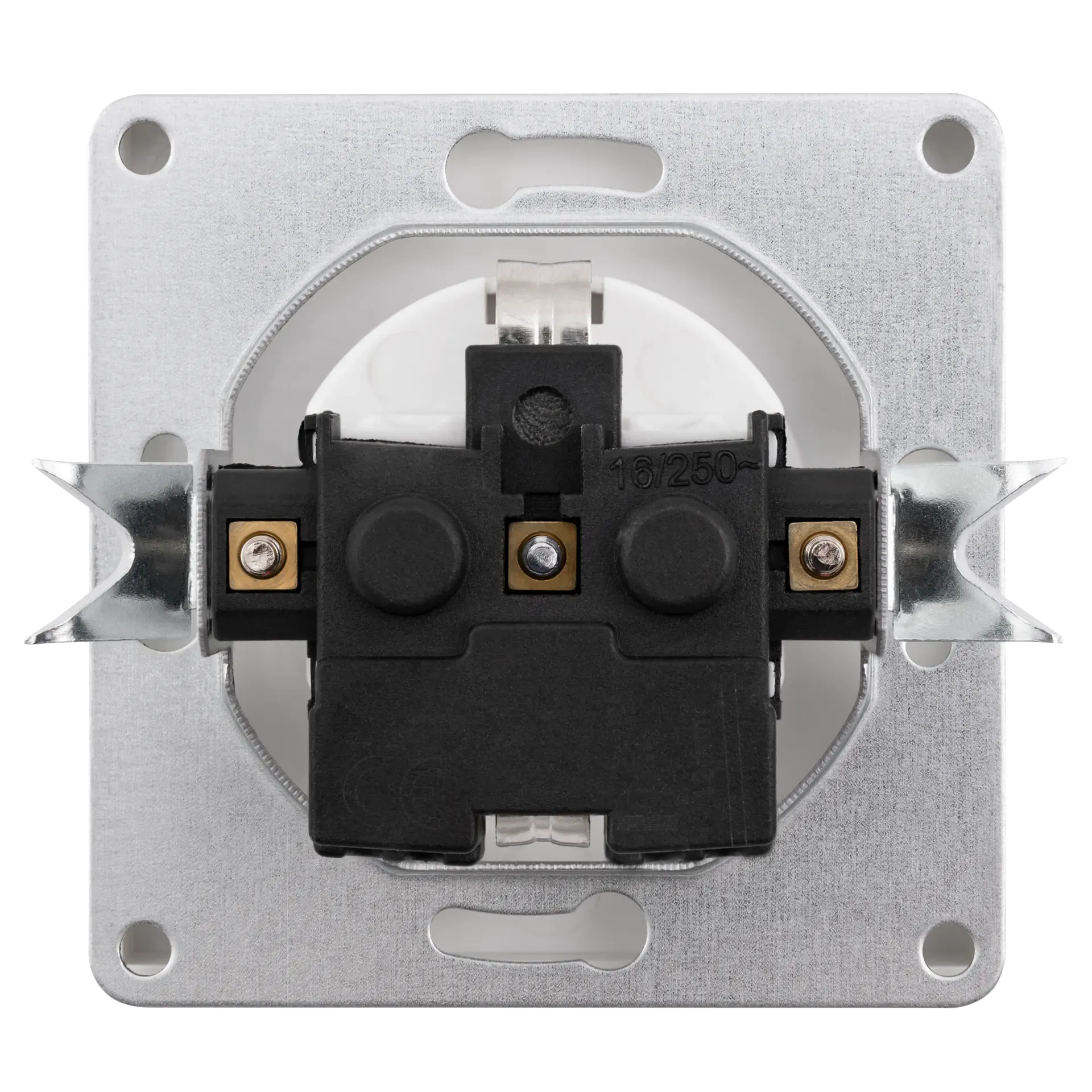 Schutzkontakt-Steckdose McPower ''Shallow'' 250V~/16A, Einsteckschutz, 18er-Pack, Steckanschluss – Bild 3