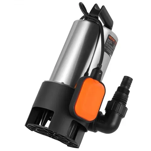 VEVOR 710W Tauchpumpe, 20000l/h, Schmutzwasserpumpe für Abwasser, Schmutzwasser & sauberes Wasser mit automatischem Schwimmerschalter, 9m Förderhöhe, für Pools, Teiche, überflutete Bereiche – Bild 10