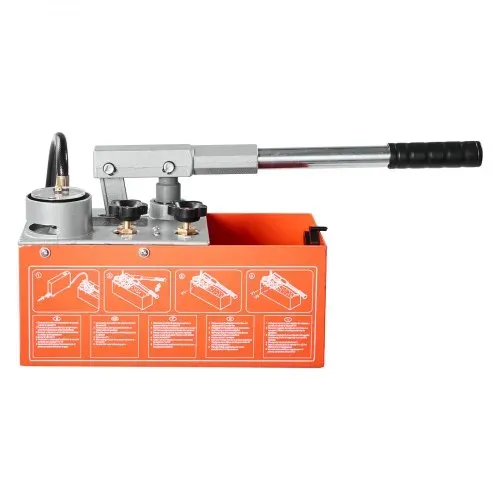 VEVOR Hydraulische Abdrückpumpe Druckprüfpumpe 6,06 L 0-30 bar Doppelventil, Handdruckpumpe mit Manometer und Tank, für Rohrleitungen, Wasserleitungen, Heizungen, Druck- und Leckprüfung – Bild 10