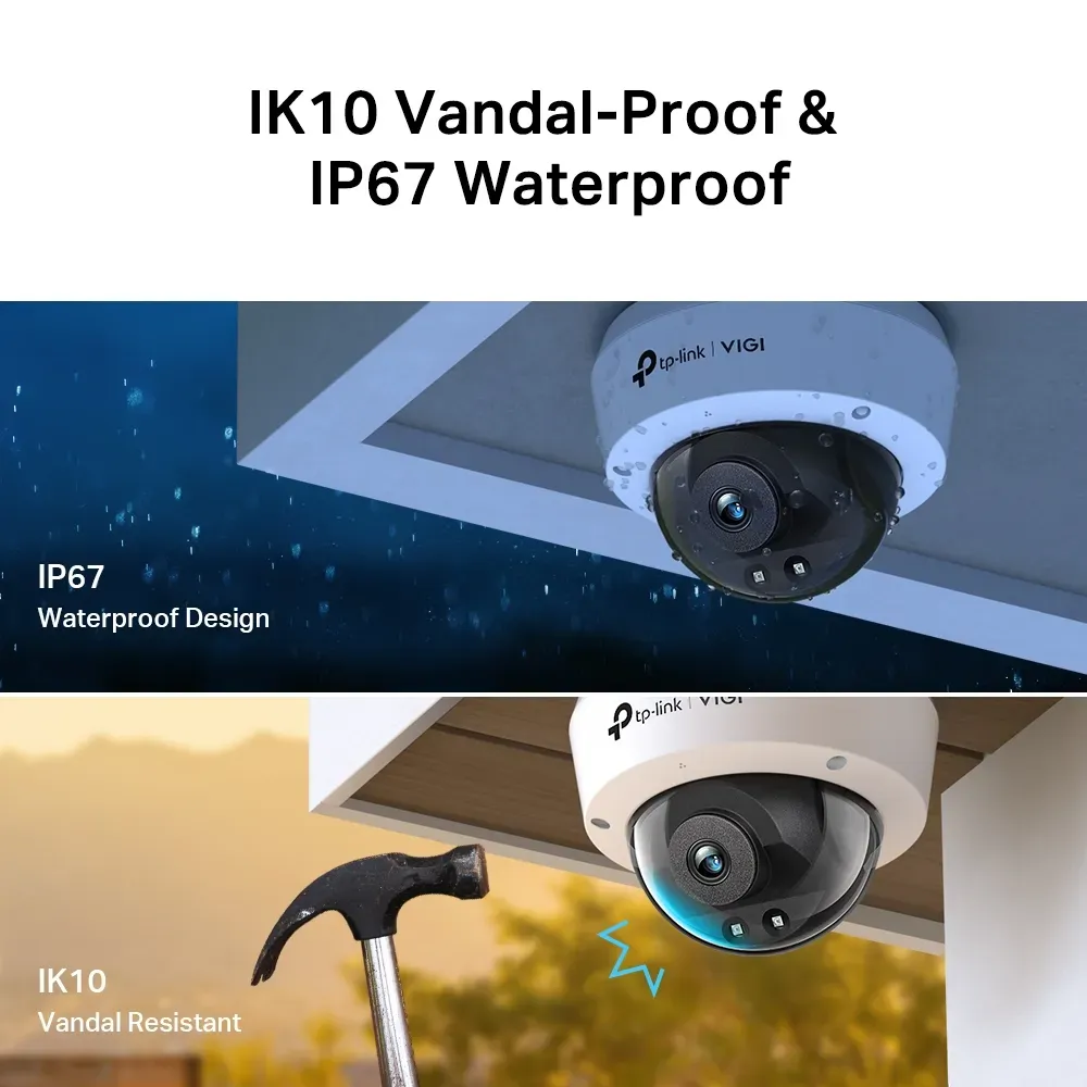 TP-Link - 4MP Dome Network Camera - VIGI C240I(2.8mm) – Bild 7