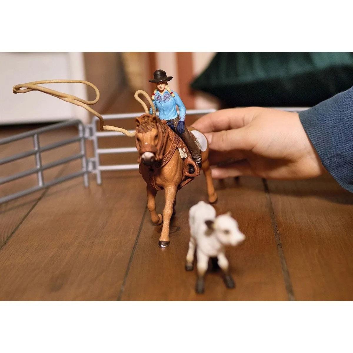 schleich Cowgirl Team Roping Fun – Bild 3