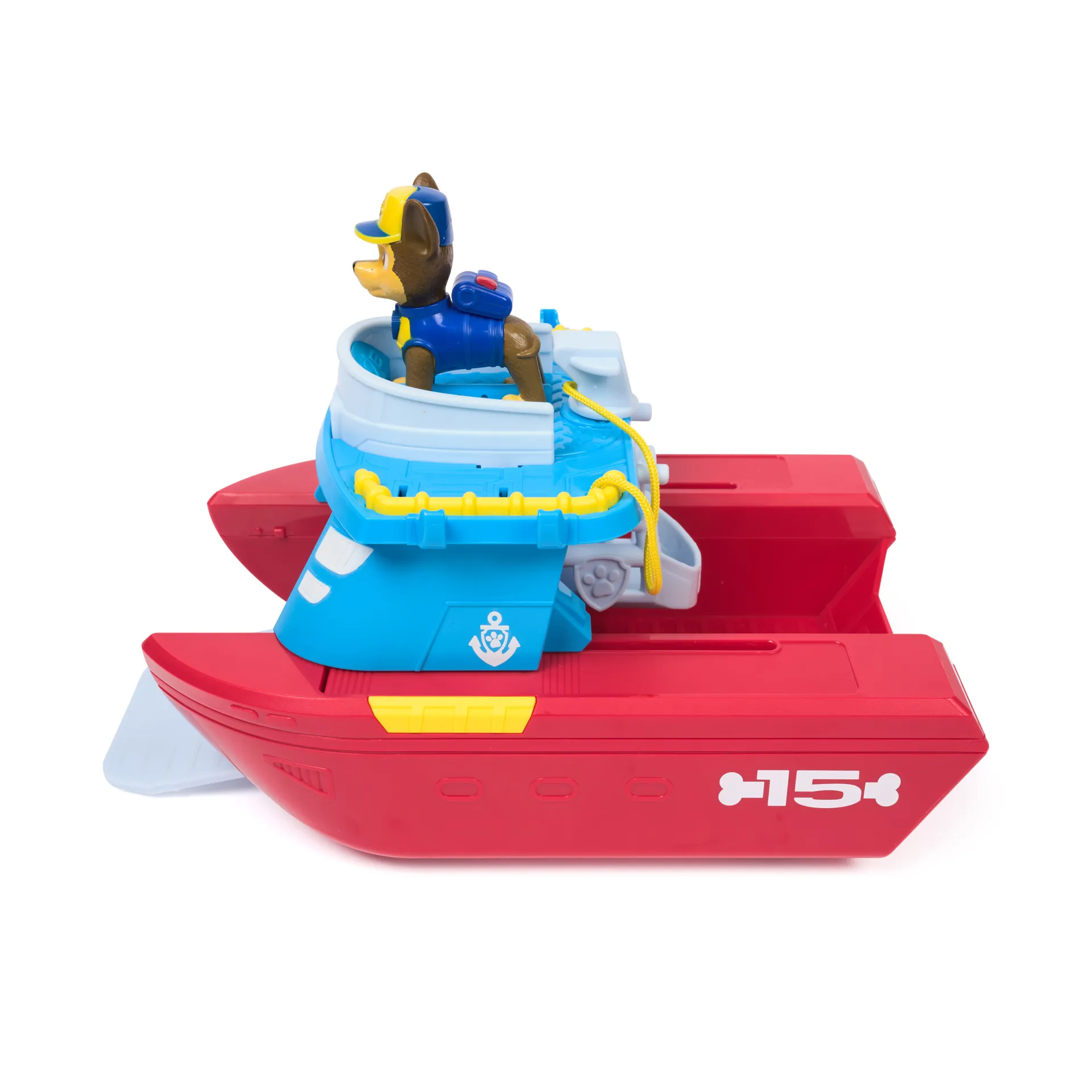 PAW Patrol - Sea Patroller Rettungsboot mit Chase Figur und Hai – Bild 5