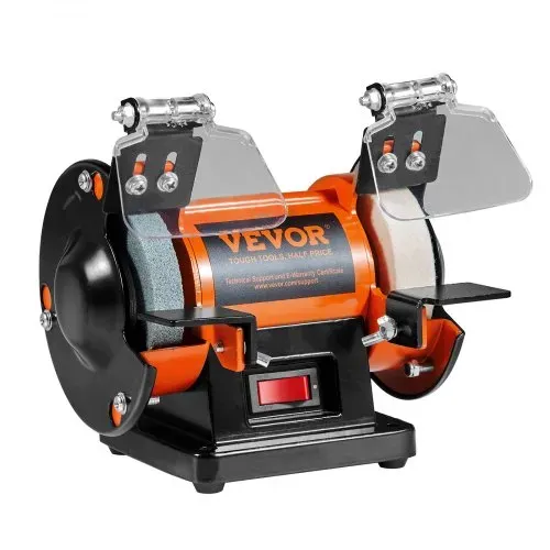 VEVOR Doppelschleifer Doppelschleifmaschine 3590 U/min 150 mm 50 W Profi Schleifmaschine Schleifbock mit Spritzschutz inkl 3 Polierscheiben – Bild 9