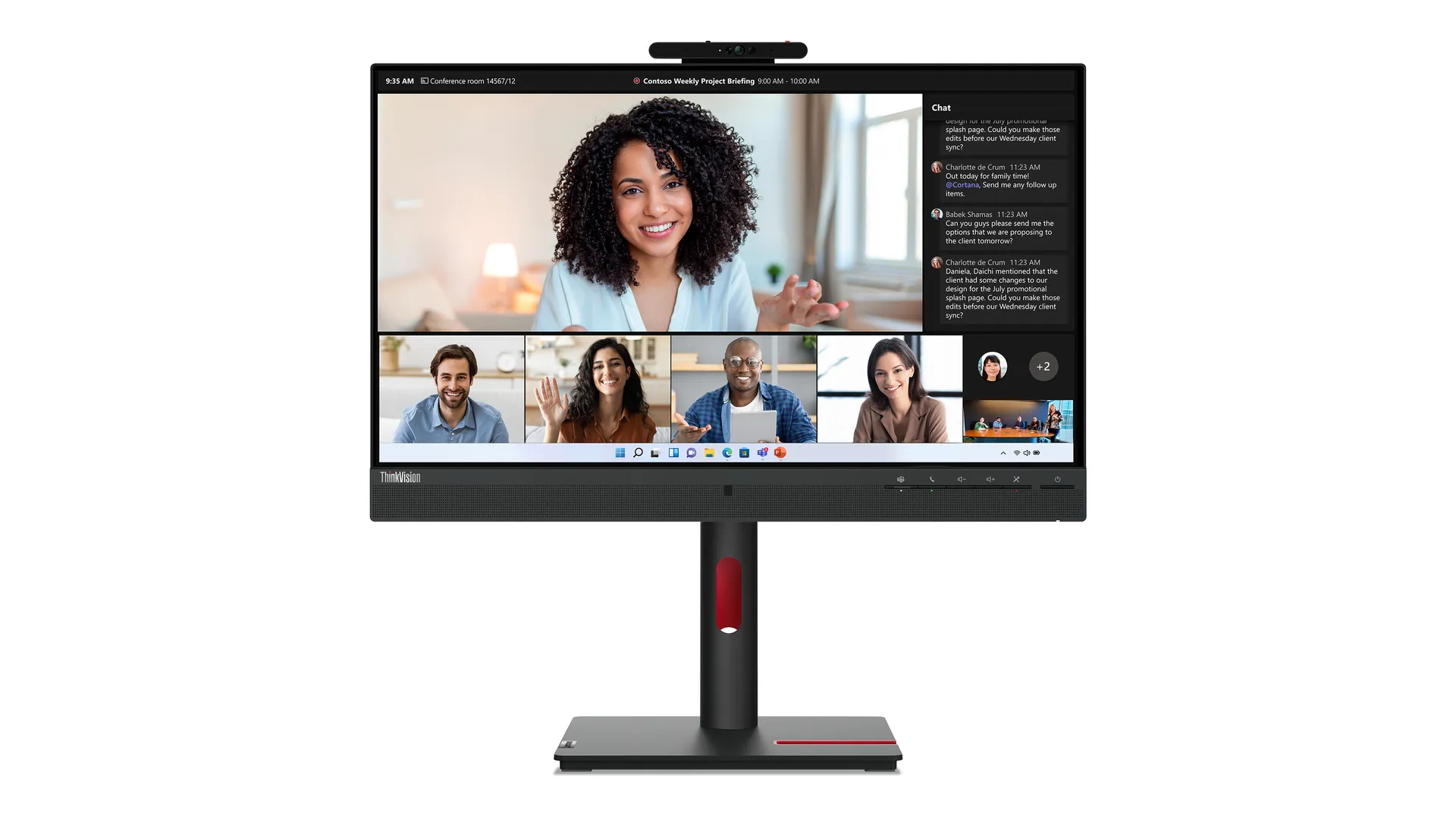 Lenovo ThinkVision T24mv-30 Monitor – Bild 2