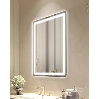 VEVOR LED-Badezimmerspiegel Kosmetikspiegel (60 x 80 cm) mit Front- und Hintergrundbeleuchtung, beschlagfreier Spiegel, stufenlos dimmbarer Badezimmerspiegel mit 3 Farbtemperaturen, Wandmontage VEVOR LED-Badezimmerspiegel Kosmetikspiegel (60 x 80 cm) mit Front- und Hintergrundbeleuchtung, beschlagfreier Spiegel, stufenlos dimmbarer Badezimmerspiegel mit 3 Farbtemperaturen, Wandmontage