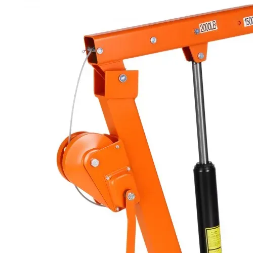 VEVOR Pickup Kran mit 907,2kg Tragkraft, Manueller Ladekran Inkl. Handwinde & 12t Hydraulikpumpe, Hebekran mit Teleskopausleger & 360° Drehkranz, Hebezeug aus Kohlenstoffstahl für Pick-up LKW Anhänger – Bild 10