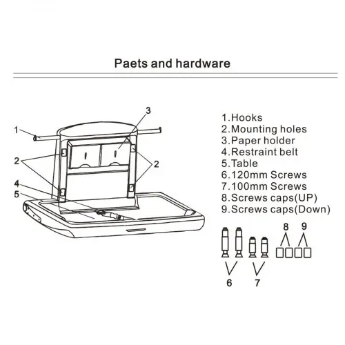 VEVOR 85 x 57 x 47 cm Wickeltisch klappbar Wickelstation für Babys HDPE für Geschäftliche und Private Anlässe – Bild 8