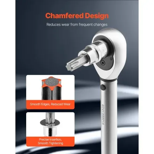 VEVOR Torx Bohrer Steckschlüsselsatz Außen-Torx-Steckschlüsselsatz 60-tlg. T6-T70 TT6-TT70 TP8-TP60 E4-E24, S2-Legierungsstahl & Cr-V-Stahl, mit 1/4 & 3/8 & 1/2 Zoll Antriebe & Aufbewahrungskoffer – Bild 3