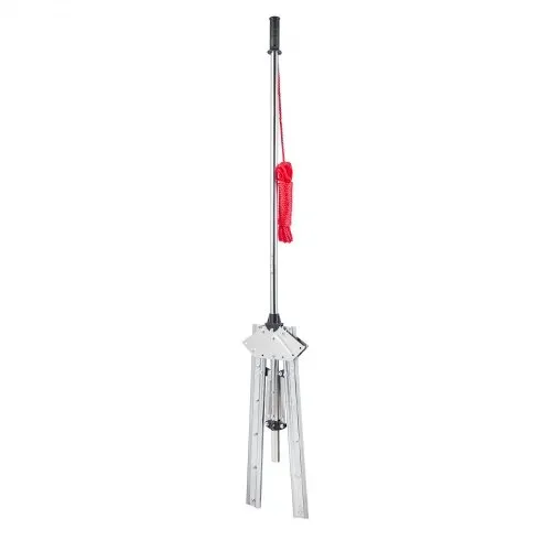 VEVOR Teichrechen, Wasser Unkrautrechen mit 1219 mm max. Schnittbreite, Stahlklingen, See-Unkrautschneider mit 9 m Nylonseil, Seerechen zum Entfernen von Rohrkolben, Schilf, Seerosenblätter – Bild 10