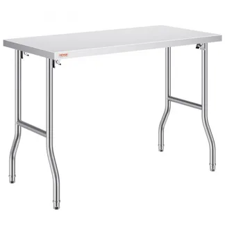VEVOR Arbeitstisch Küche, 1220 x 610 x 850 mm Arbeitstisch Gastro Edelstahl Zubereitungstisch Gewerbe Küchentisch, Küchen-Esstisch Küchenarbeitsbank Zubereitungstisch Gastrotisch Metzgertisch Küche VEVOR Arbeitstisch Küche, 1220 x 610 x 850 mm Arbeitstisch Gastro Edelstahl Zubereitungstisch Gewerbe Küchentisch, Küchen-Esstisch Küchenarbeitsbank Zubereitungstisch Gastrotisch Metzgertisch Küche