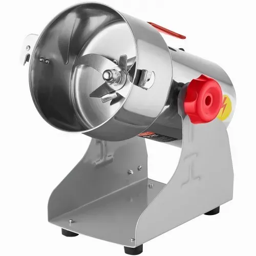 VEVOR elektrische Getreidemühle Hochgeschwindigkeits-Gewürzmühle 500 g mit 2000 W, Pulverisiermaschine aus Edelstahl, für trockene Körner Gewürze Müsli Kaffee Mais Pfeffer Schwenktyp 22 x 19 x 36 cm – Bild 10