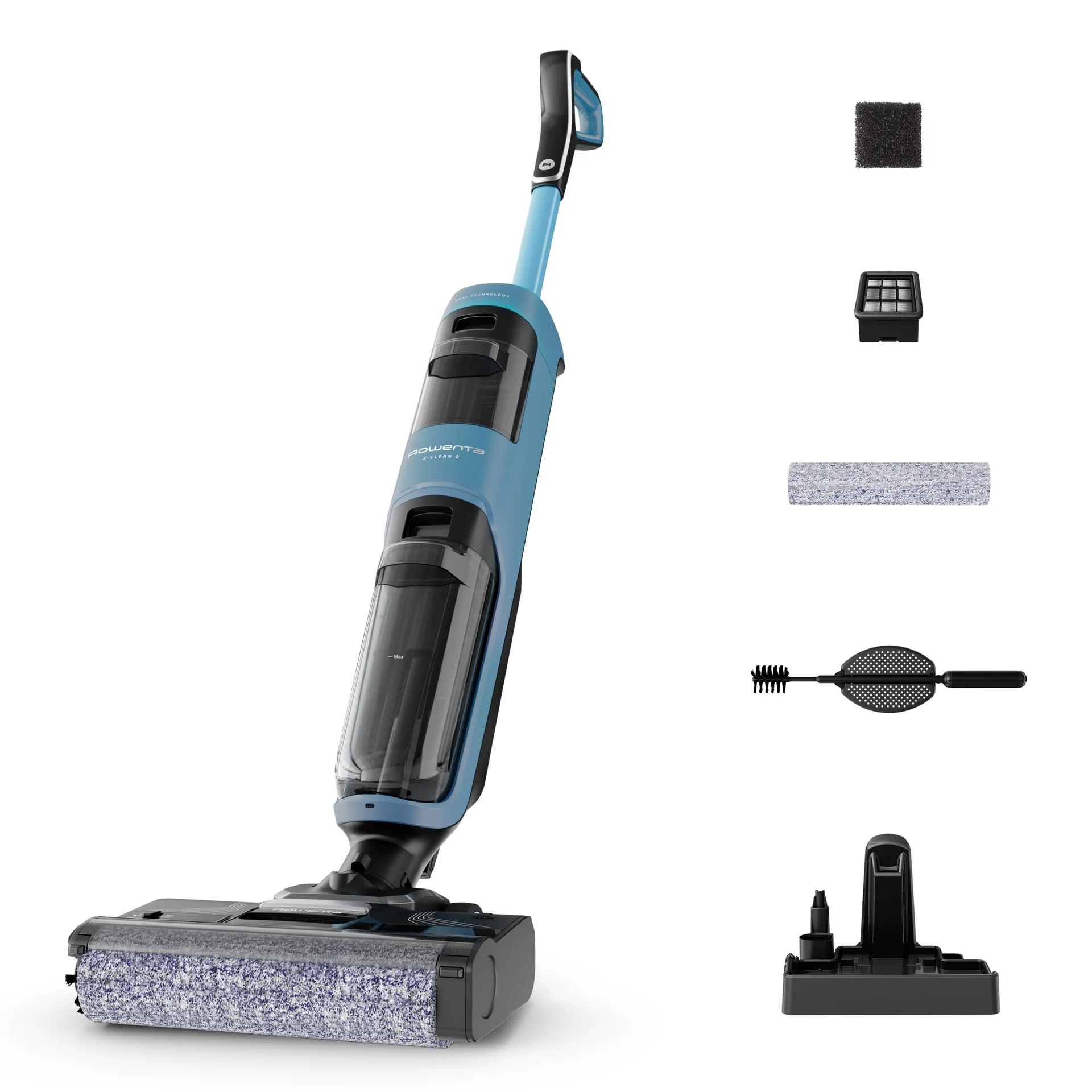 Rowenta X-Clean 2 GZ2271E0 Stabstaubsauger/Elektrischer Besen Akku Trocken&Nass Beutellos Blau Rowenta X-Clean 2 GZ2271E0 Stabstaubsauger/Elektrischer Besen Akku Trocken&Nass Beutellos Blau