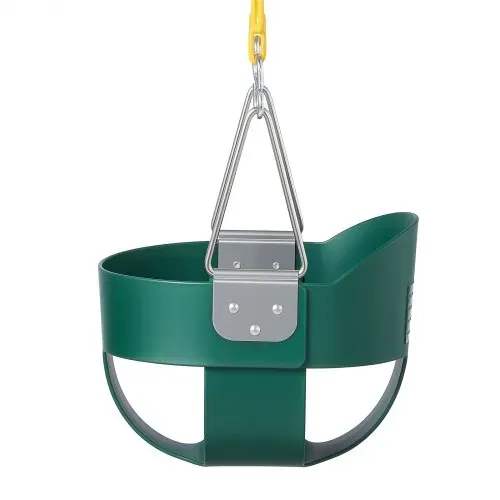 VEVOR Kinderschaukel 136 kg Schaukel Hohe Rückenlehne Vollschalensitz Grün, für Spielplätze im Garten & Indoor, Beschichtete Ketten & Karabiner, Komplett Montierter Sitz für Kinder ab 3 Jahren, CE/CPC – Bild 10