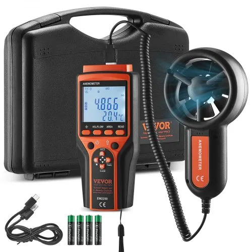 VEVOR 4 in 1 Anemometer 100,8MPH Luftgeschwindigkeitsmesser 168x75x36mm Windmesser IP44 Windmessgerät Windstärkemesser MAX/MIN/AVG/CU-Windgeschwindigkeitsdaten Geschwindigkeitsmessgerät VEVOR 4 in 1 Anemometer 100,8MPH Luftgeschwindigkeitsmesser 168x75x36mm Windmesser IP44 Windmessgerät Windstärkemesser MAX/MIN/AVG/CU-Windgeschwindigkeitsdaten Geschwindigkeitsmessgerät
