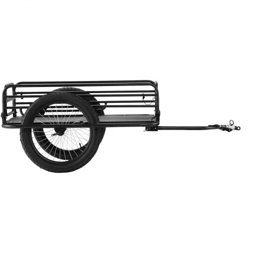 VEVOR Fahrradanhänger, 125 kg Tragkraft, Transportanhänger, faltbar und verstaubar, Schnellverschluss mit Universalkupplung, 50,8 cm Räder, passend für die meisten Fahrradräder, Rahmen aus Karbonstahl – Bild 8