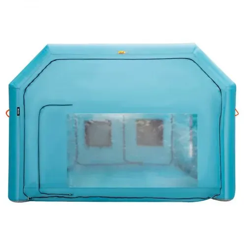 VEVOR Aufblasbare Sprühkabine Zelt 8x4x3m Lackierkabine Zelt 210D Oxford-Gewebe PVC Auto Lackierkabine mit 2 abnehmbaren Türen Gebläse inkl. Ideal für Autolackierung und Reparatur von Motorrädern – Bild 8