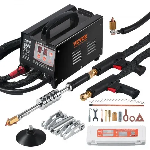 VEVOR Ausbeulspotter, 3kW, Dellenreparaturset mit 2 Schweißpistolen, automatisches/manuelles Schweißen & 7 Modi, Punktschweißgerät zur Dellenreparatur für Autokarosserie, Dellenzieher für Autos & LKWs – Bild 8