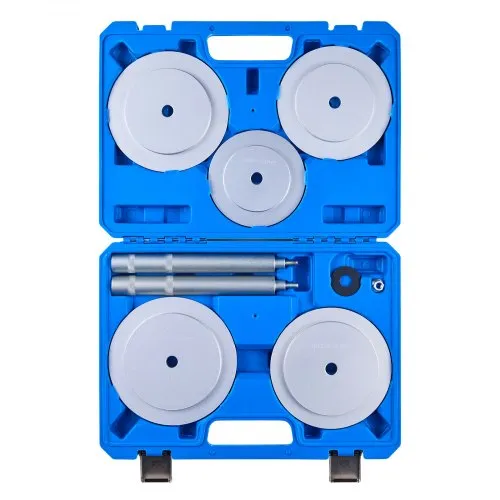 VEVOR Lagerpressen Set 7 tlg. Lagerlaufring Dichtungstreiber Satz mit 5 Buchsen Griffschaft Verlängerungsstange, Buchsentreiber Werkzeugsatz, zum Entfernen und Installieren mit Aufbewahrungskoffer VEVOR Lagerpressen Set 7 tlg. Lagerlaufring Dichtungstreiber Satz mit 5 Buchsen Griffschaft Verlängerungsstange, Buchsentreiber Werkzeugsatz, zum Entfernen und Installieren mit Aufbewahrungskoffer