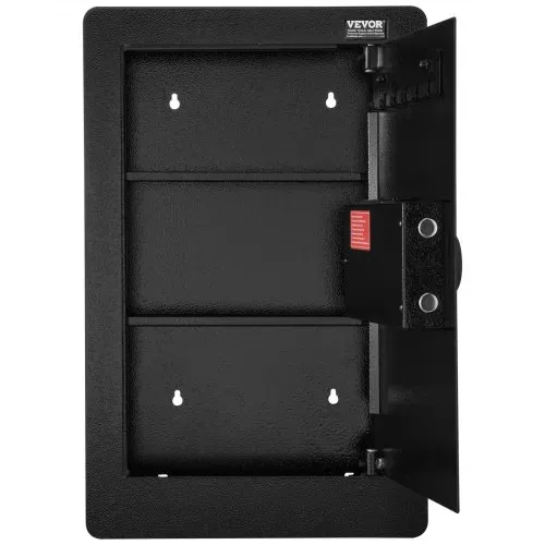 VEVOR 3-stufiger Waffentresor Wandtresor Safe, 3 herausnehmbaren Regalen 6 Schlüsselhaltern LED-Licht Vibrationsalarm, Tastenfeld und Schlüssel, für Langwaffe Pässe Schmuck Bargeld wichtige Dokumente – Bild 10