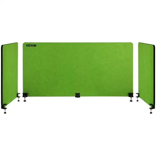 VEVOR Schreibtisch Sichtschutz Polyesterfaser Akustik Tischtrennwand 20mm dick Schreibtisch Trennwand Grün Tischtrennwand Ein 152x61cm + Zwei 61x61cm Paneele Ideal für Büro Bibliothek Klassenzimmer – Bild 8