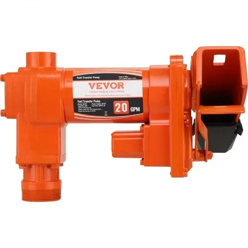 VEVOR Kraftstoff-Transferpumpe, 12 V, 75,7 L/min, 1/4 PS, Absaugpumpe mit hohem Durchfluss & Kraftstoff-Sammelkasten-Design für Benzin, Diesel, Kerosin, Biodiesel, Ethanol- & Methanolmischungen – Bild 8
