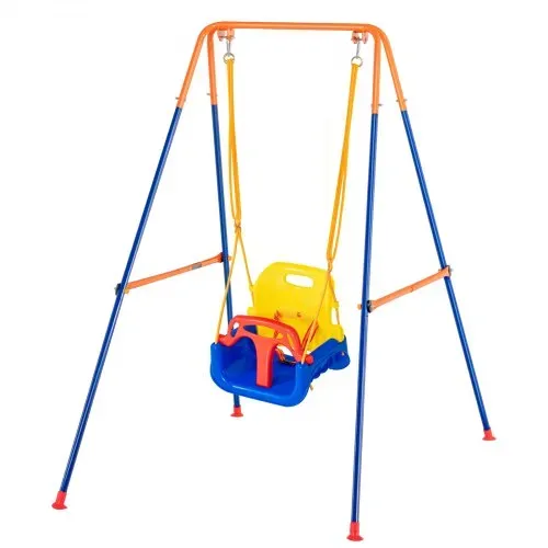 VEVOR Schaukel-Sets für den Garten, 3-in-1-Schaukel-Set für Kleinkinder mit 4 Sandsäcken, faltbarem Metallständer, einfach aufzubauen, Schaukel-Set für drinnen und draußen für Kinder von 3–6 Jahren, Jugendliche von 6–10 Jahren und Teenager ab 10 Jahren – Bild 10