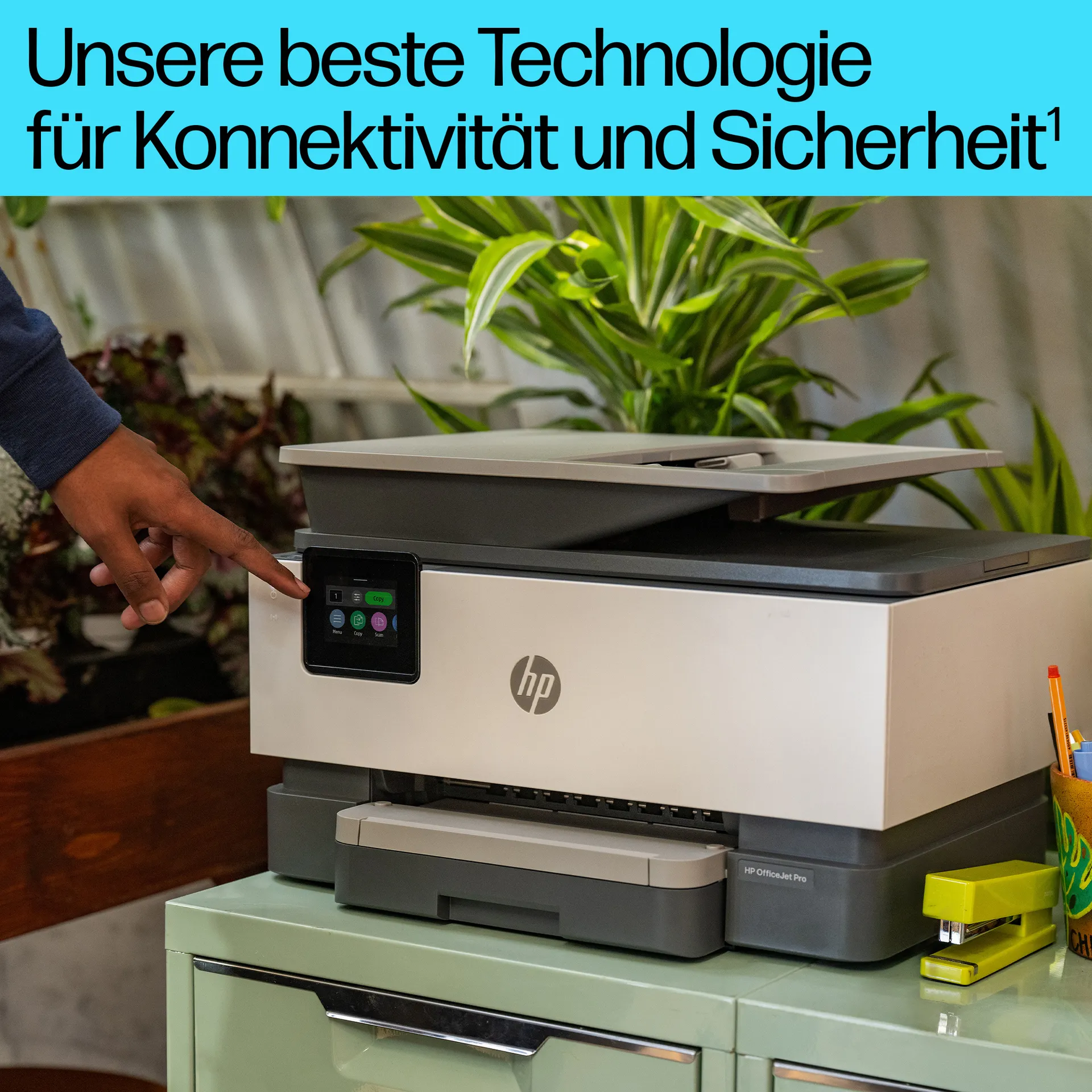 HP OfficeJet Pro 9120E Wireless All-in-One Farbe Drucker, Instant Ink; Beidseitiger Druck – Bild 6