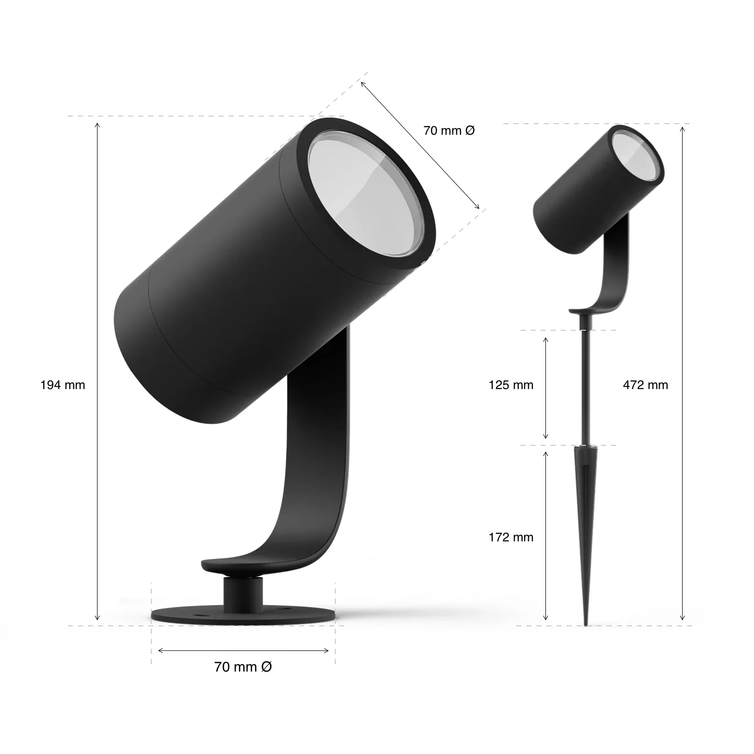 Philips Hue White and Color ambiance Lily Outdoor Spot Basis-Set schwarz – Bild 7