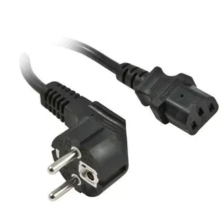 Netzkabel 230V Schutzkontakt CEE7(Stecker)->Kaltgeräte IEC-C13(Buchse), 5m, Black, Synergy 21, Netzkabel 230V Schutzkontakt CEE7(Stecker)->Kaltgeräte IEC-C13(Buchse), 5m, Black, Synergy 21,