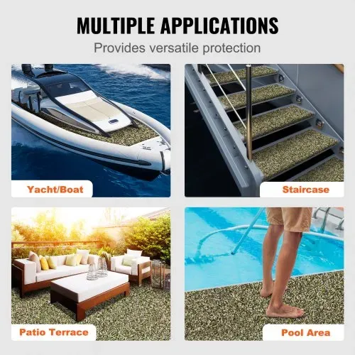 VEVOR Bootsbodenbelag, Bootsdeck aus EVA-Schaum, 2400 x 900 x 6 mm, rutschfester, selbstklebender Bodenbelag, 21600 cm² großer Meeresteppich für Boote, Yachten, Pontons, Kajakdecks – Bild 5