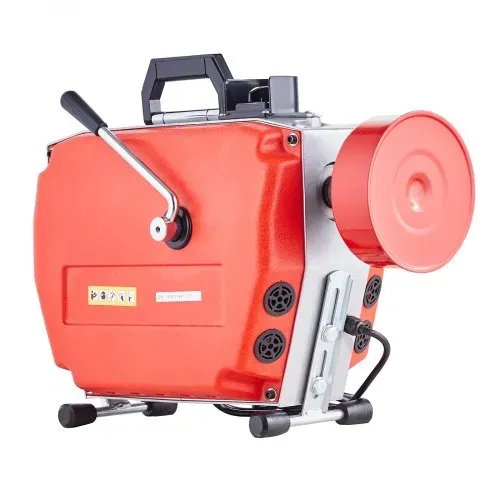 VEVOR 120 FT x 7/8 Zoll Rohrreinigungsmaschine, 420 W elektrische Rohrreinigungsspirale mit manueller Zuführung – mit 6 Schneidern, 2 Stahlkabeln (120' x 7/8" und 18' x 3/8") & CW/CCW-Steuerung für 1,9" bis 6" Rohre – Bild 8