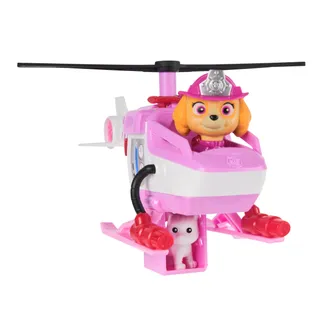 PAW Patrol Fire Rescue – Skyes Rettungshubschrauber mit Skye Hundefigur und Katzenfigur PAW Patrol Fire Rescue – Skyes Rettungshubschrauber mit Skye Hundefigur und Katzenfigur