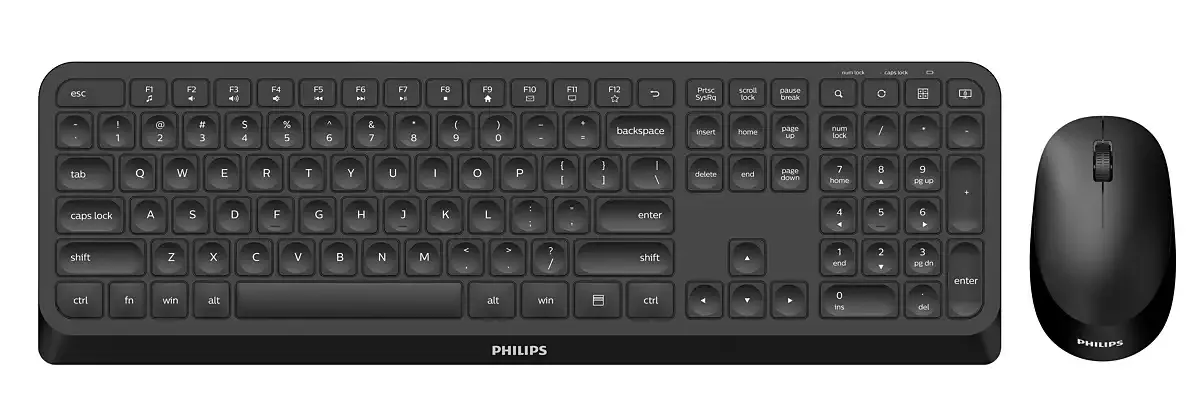 Philips 3000 series SPT6307B/31 Tastatur Maus enthalten Universal RF Wireless QWERTY Englisch Schwarz Philips 3000 series SPT6307B/31 Tastatur Maus enthalten Universal RF Wireless QWERTY Englisch Schwarz