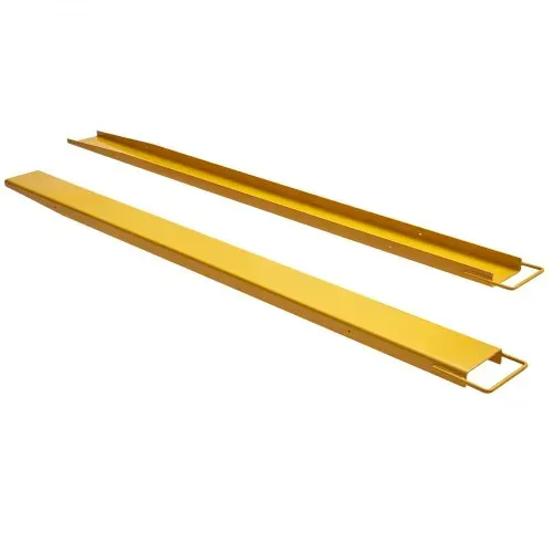 VEVOR 2er-Set Gabelverlängerungen 2440 mm Zinkenverlängerung 1,815 Tonnen Tragfähigkeit Gabelzinken Q235 Kohlenstoffstahl einteiliges Design Palettengabelverlängerung Kompatibel mit 152,4 mm Gabeln – Bild 9