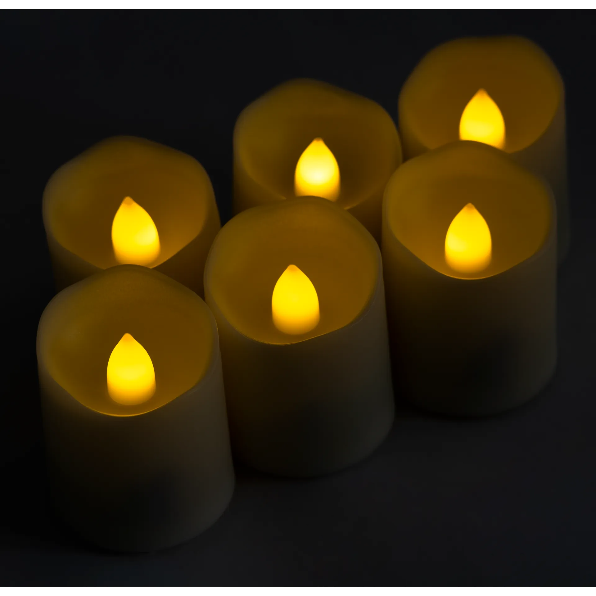 6er Set LED Kerzen McShine ''LC-06'', inkl. Fernbedienung, Netzteil + Ladestation – Bild 2
