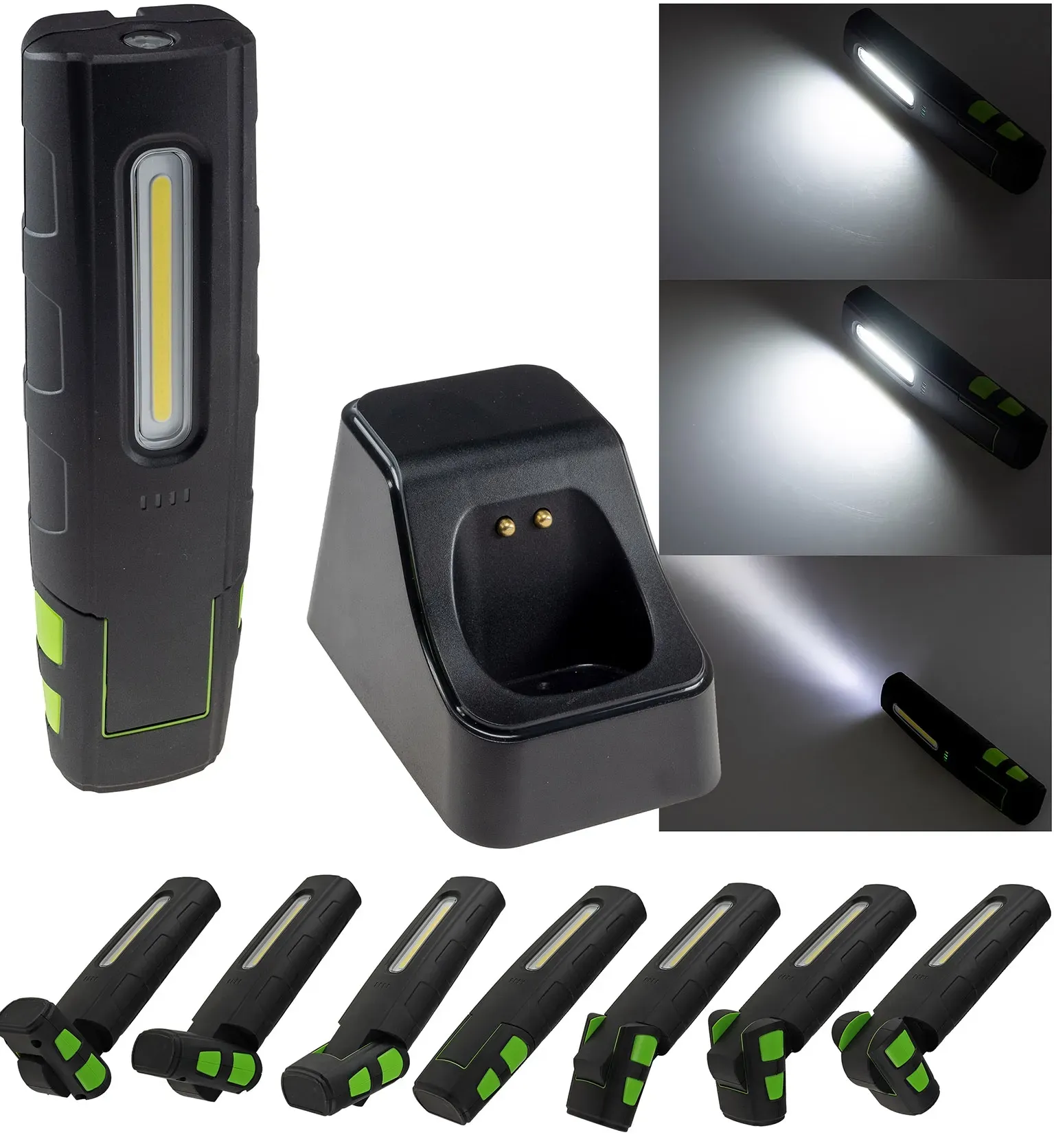 LED Stableuchte mit Akku “FlexiLED 880” Ladeschale, Magnetfuß,10W, 880lm,IP67 LED Stableuchte mit Akku “FlexiLED 880” Ladeschale, Magnetfuß,10W, 880lm,IP67